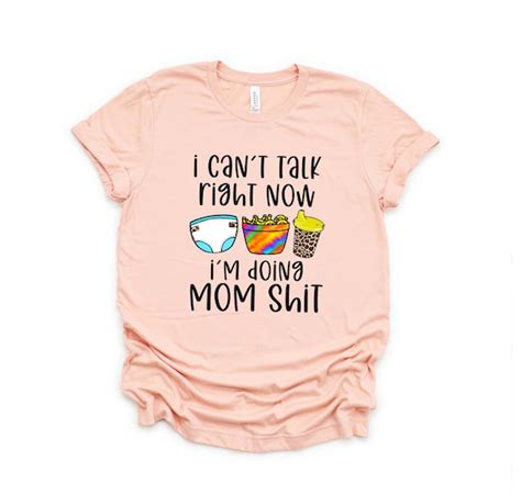 Cant Talk Right Now Im Doing Mom Stuff Funny Mama Etsy