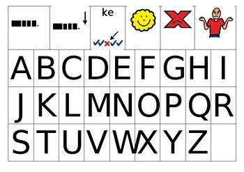 Alphabet board (AAC) by Michaela Gillespie | TPT