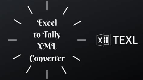 Excel To Tally Xml Converter Convert Excel Data To Tally Xml Youtube