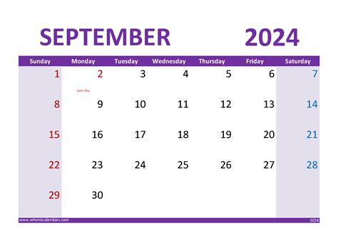 September 2024 Free Printable Calendar Monthly Calendar