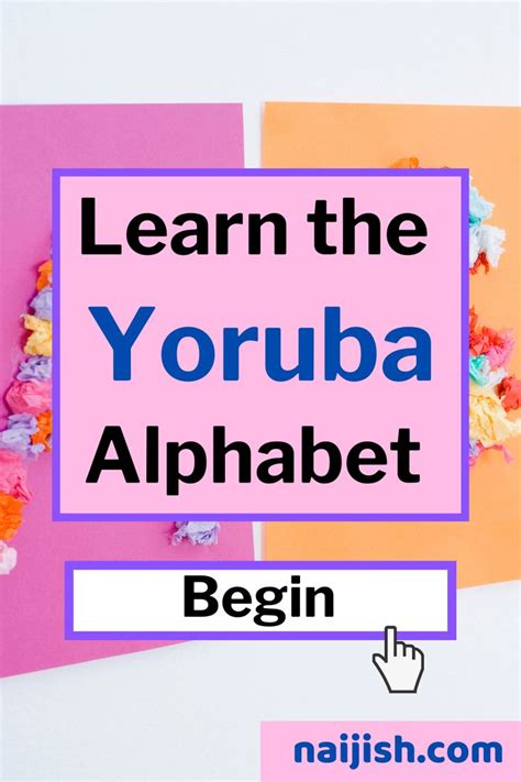 How to learn the yoruba alphabet | Alphabet, Learning, Yoruba language