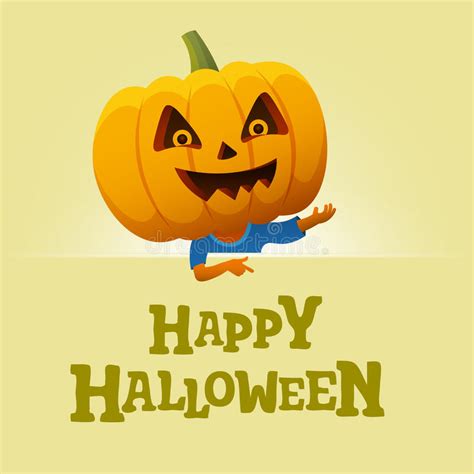 Pumpkin Head Cartoon Man Smile Stock Illustrations 119 Pumpkin Head