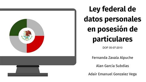 Ley Federal De Datos Personales En Posesi N De Particulares Youtube