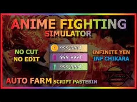 Anime Fighting Simulator Script INF Chakra INF Yen Direct Link