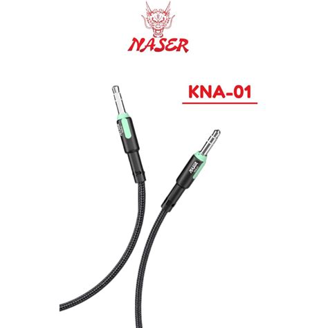 Jual NASER KABEL AUX JACK KNA 01 3 5MM 2 GARIS 1M Cable Audio 2 Garis