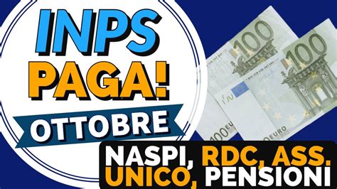 Pagamenti INPS Ottobre 2023 Tutto ciò che Devi Sapere RDC NASPI