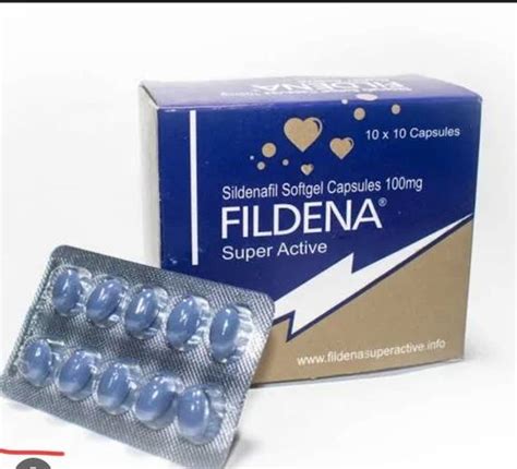 Fildena Sildenafil Softgel Capsules 100mg At Rs 149 Stripe Erectile