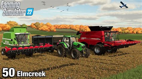 NEW HEADER BIG CORN HARVEST Farming Simulator 22 FS22 Elmcreek Ep