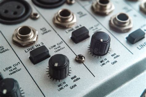 Photo of the Analog Audio Mixer Stock Image - Image of music ...