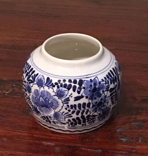 De Porceleyne Fles Royal Delft Blue Ginger Jar Vase Vintage Etsy