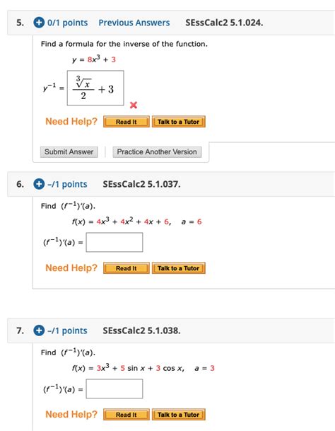 Solved Points Previous Answers Sesscalc Chegg