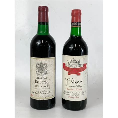 Bottles Of Wine Andre Simon Selection Claret Bordeaux Rouge Grand