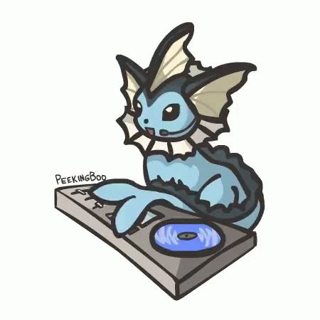 Vaporeon Dj Vaporeon Dj Pokemon Discover Share GIFs