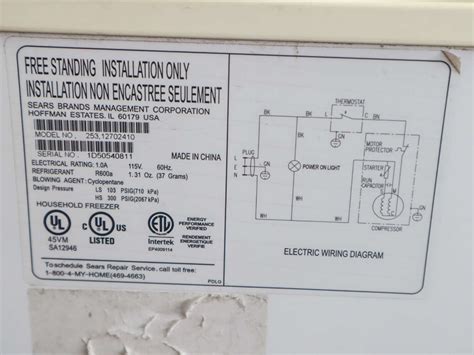 Deep Freezer Wiring Diagram Save 35