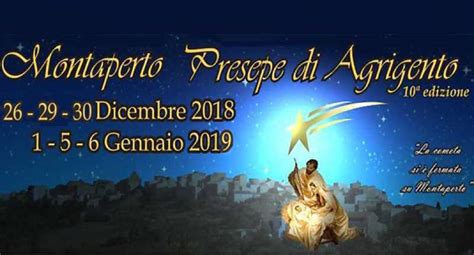 Presepe Vivente Di Montaperto Presepe Di Agrigento PROGRAMMA