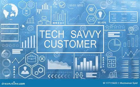 Tech Savvy Customer Animated Typography Stock Illustration