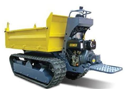 1 Tons Crawler Mini Tracked Dumper With Hydraulic Pump Stepless Speed