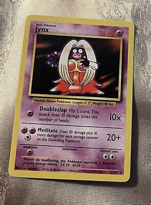 Pokémon TCG Jynx Base Set 31 102 Regular Unlimited Uncommon eBay