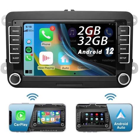 Junsun Autoradio Android 13 Pour Golf 5 6 VW Passat Polo Seat Skoda 7