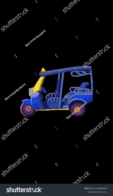 Tuk Tuk Vehicle Side Pixel Art Stock Illustration 2238863699 Shutterstock