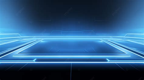 Blue Technology Stage Floor Texture Background Blue Sense Of