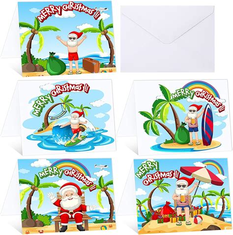 Amazon Zhanmai 100 Pcs Florida Christmas Cards With White