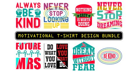 Motivational T Shirt Design Bundle Bundle · Creative Fabrica