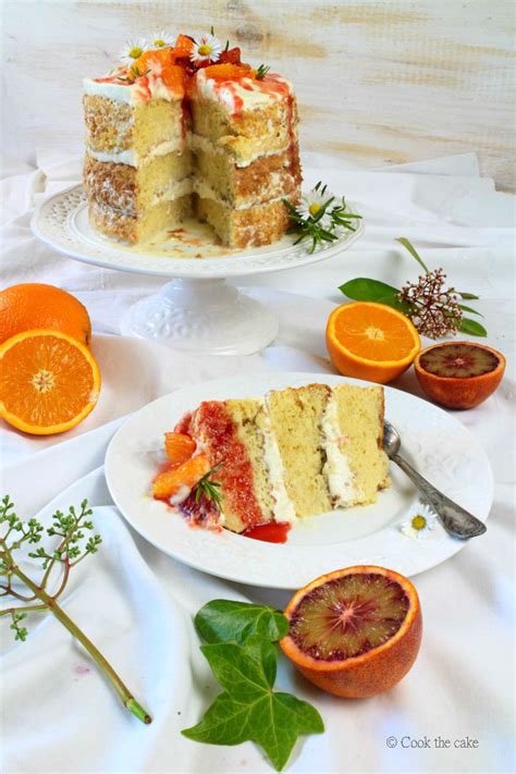 Naked Cake Tres Leches Con Naranjas Sanguinas Cook The Cake