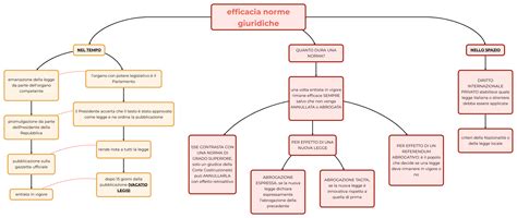 Efficacia Delle Norme Giuridiche Mappa E Riassunto