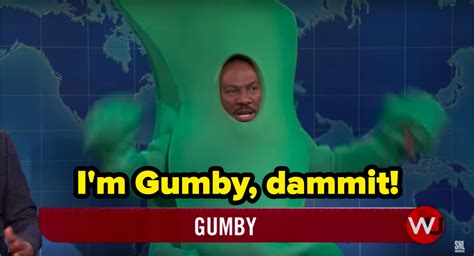 Eddie Murphy S Gumby Skit On Saturday Night Live During Weekend Update