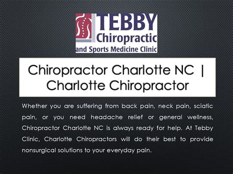 Ppt Chiropractor Charlotte Nc Charlotte Chiropractor Powerpoint