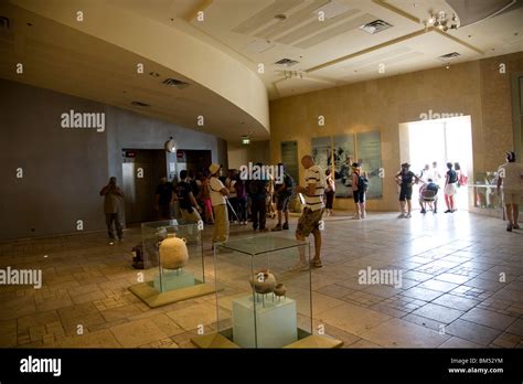 Inside Masada Tourist Center Israel Stock Photo Alamy