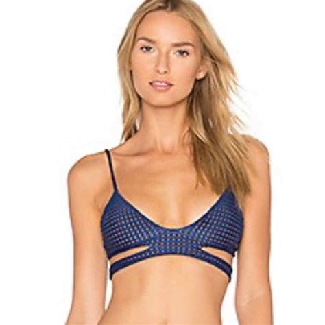 Acacia Swimwear Mesh Haku Bikini Top Gem