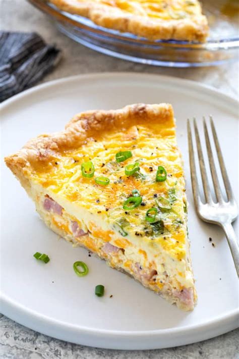 Delicious Homemade Ham And Cheese Quiche Recipe Jessica Gavin