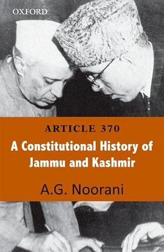 9780198074083 Article 370 A Constitutional History Of Jammu And