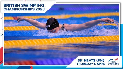 British Swimming Championships 2023 Day 3 Heats Pm Youtube