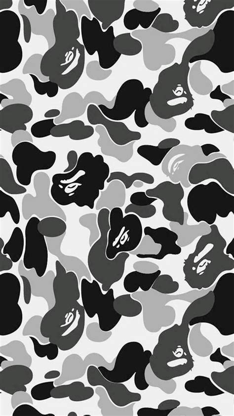 Bape Wallpaper in Abstract Camouflage Pattern