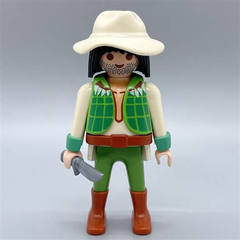 Playmobil Jungle Explorer Alligator Crocodile Ravine Male Adult Figure