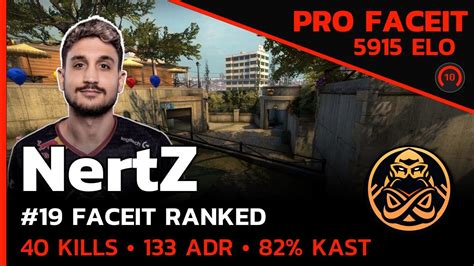 NertZ ENCE HIGH ELO FACEIT OVERPASS FACEIT LVL 10 CSGO POV Aug