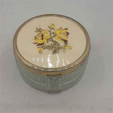 Glass Powder Jar Etsy