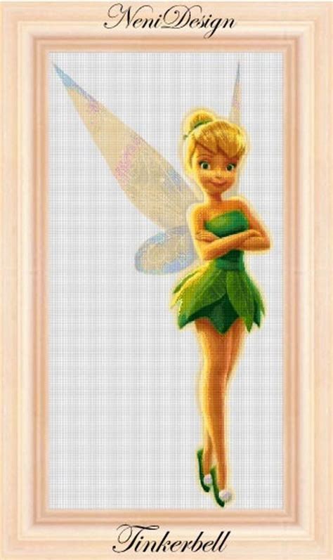 Tinkerbell Cross Stitch Pattern DIY Tinkerbell Princess Tale Etsy