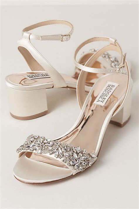 Badgley Mischka Ivanna Heels By In White Size At Anthropologie