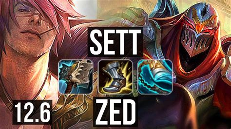 Sett Vs Zed Top Rank 6 Sett 7 Solo Kills 400 Games 900k Mastery