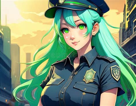 Police Officer Woman In Uniform Authority And Professional Law