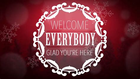 Welcome Screen On Christmas Looping Background Youtube