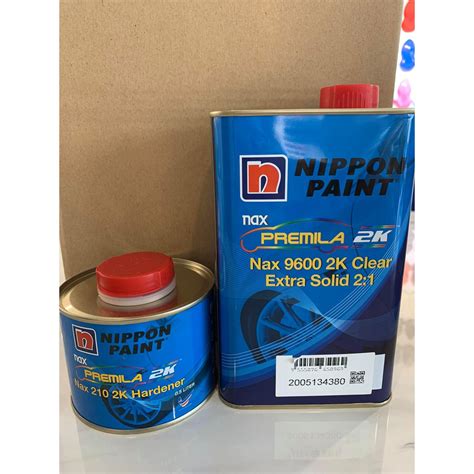 Nippon Paint Nax Premila 9600 Clear 2k Extra Solid 21 Shopee Malaysia