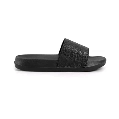 Jual Foot Step Kojo Black Sandal Pria Slide Footstep Footwear