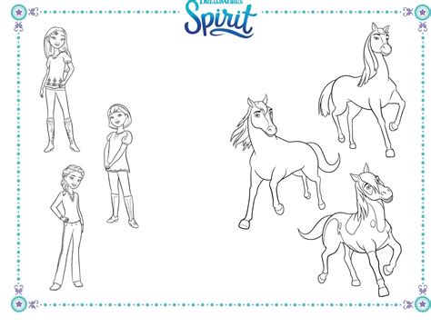 Spirit Riding Free Coloring Pages. 40 New Images Free Printable