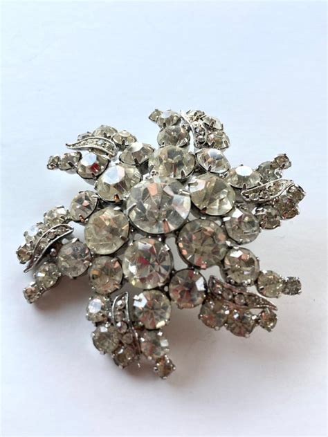 Vintage 1950s Wedding Brooch Gem