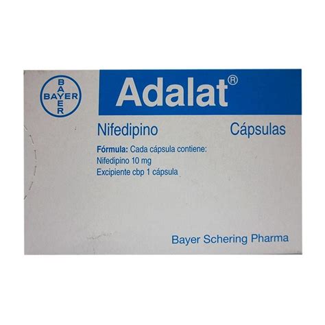 Adalat 50 Cápsulas De 10 Mg Cu Walmart